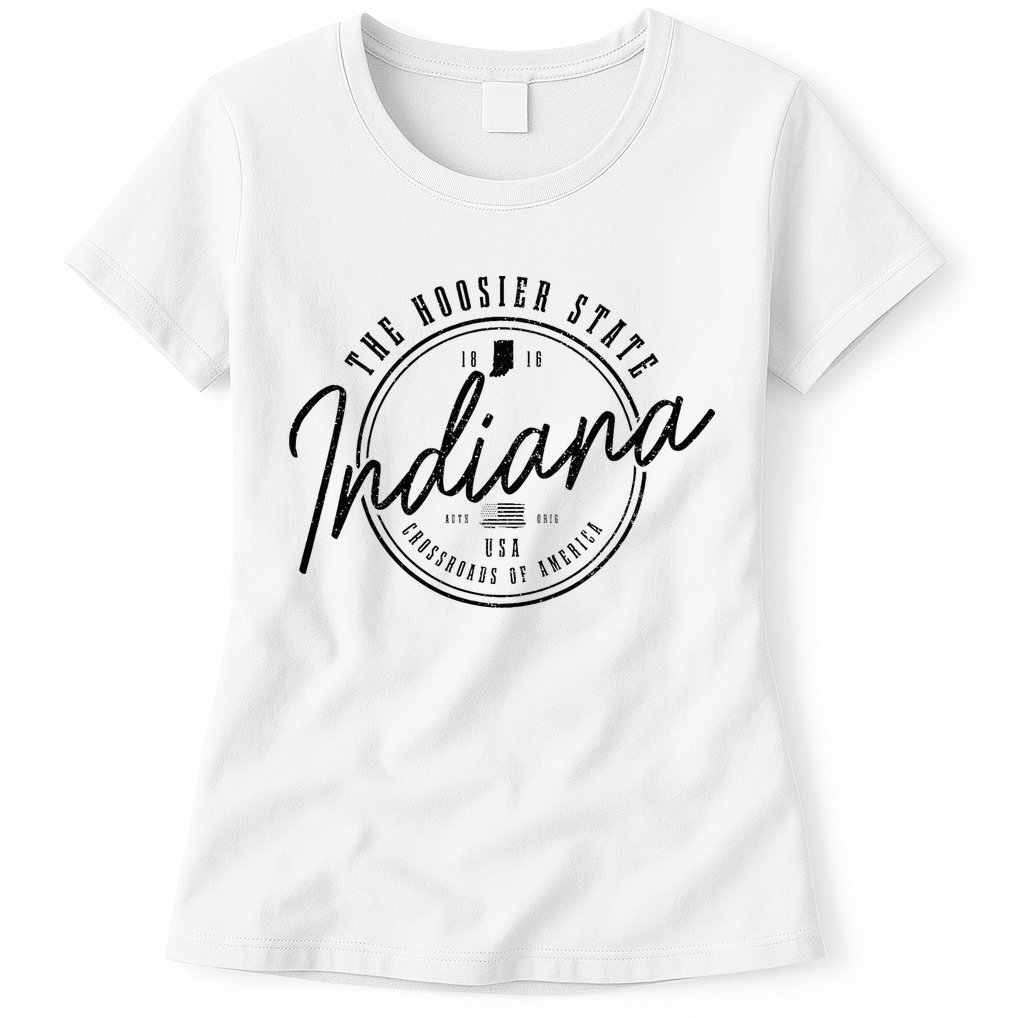 Indiana State Est. 1816 Patriotic Pride Indiana Womens T-Shirt