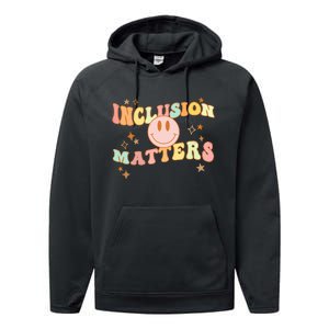 Inclusion Special Education Autism Awareness Matters Teacher Performance Fleece Hoodie