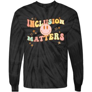 Inclusion Special Education Autism Awareness Matters Teacher Tie-Dye Long Sleeve Shirt