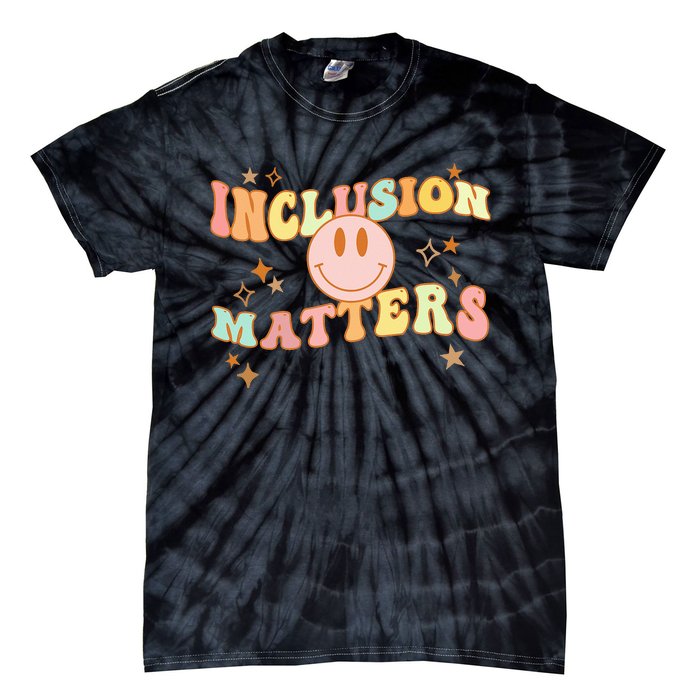 Inclusion Special Education Autism Awareness Matters Teacher Tie-Dye T-Shirt