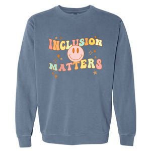 Inclusion Special Education Autism Awareness Matters Teacher Garment-Dyed Sweatshirt