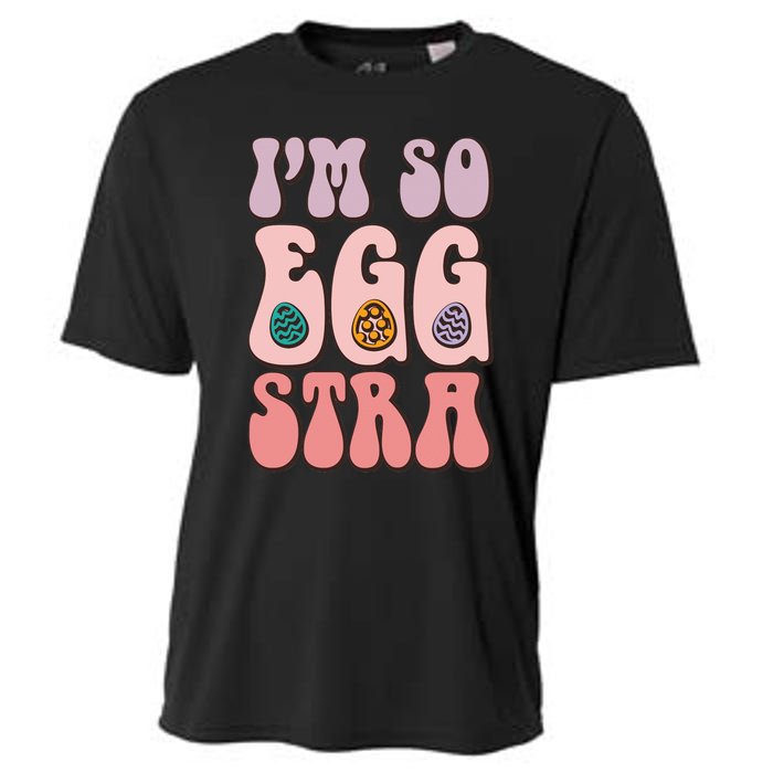 I'M SO EGGSTRA Cute Bunny Egg Hunt Cooling Performance Crew T-Shirt