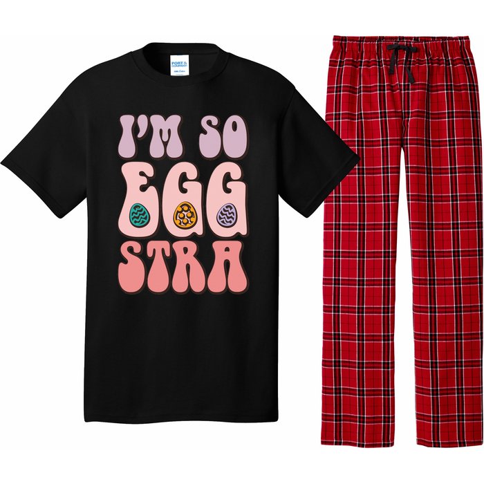 I'M SO EGGSTRA Cute Bunny Egg Hunt Pajama Set