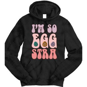 I'M SO EGGSTRA Cute Bunny Egg Hunt Tie Dye Hoodie