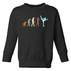 Ice Skating Evolution Figure Skate Skater Lover Graphic Premium Toddler Sweatshirt