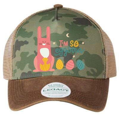 I'm So Eggstra Funny Extra Easter Holiday Legacy Tie Dye Trucker Hat