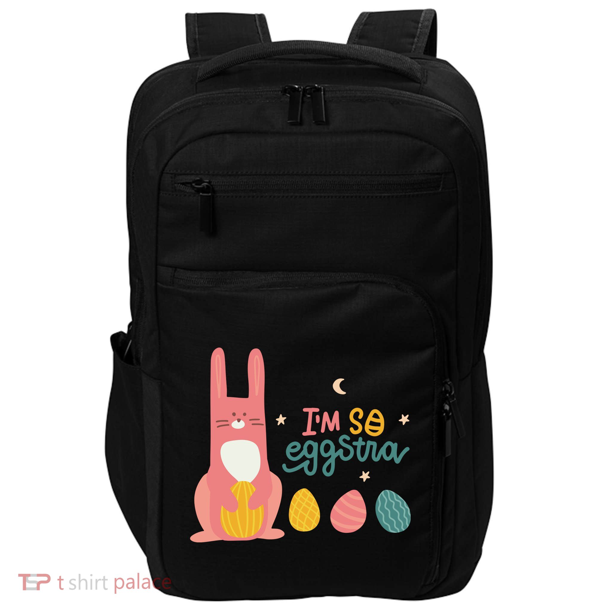 I'm So Eggstra Funny Extra Easter Holiday Impact Tech Backpack