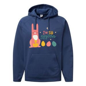 I'm So Eggstra Funny Extra Easter Holiday Performance Fleece Hoodie