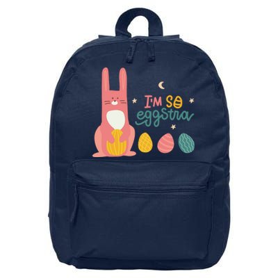 I'm So Eggstra Funny Extra Easter Holiday 16 in Basic Backpack