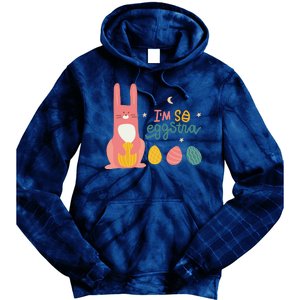 I'm So Eggstra Funny Extra Easter Holiday Tie Dye Hoodie