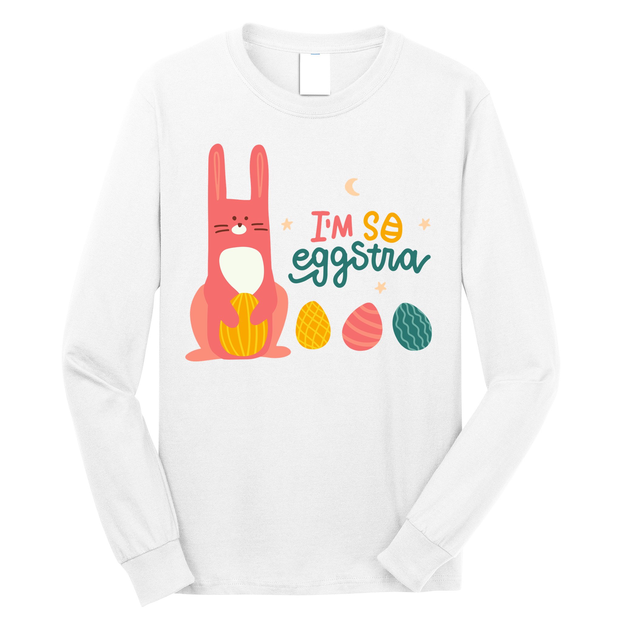 I'm So Eggstra Funny Extra Easter Holiday Long Sleeve Shirt