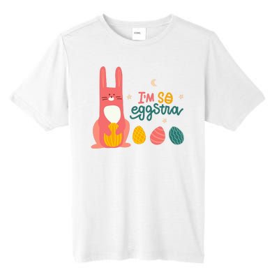 I'm So Eggstra Funny Extra Easter Holiday Tall Fusion ChromaSoft Performance T-Shirt