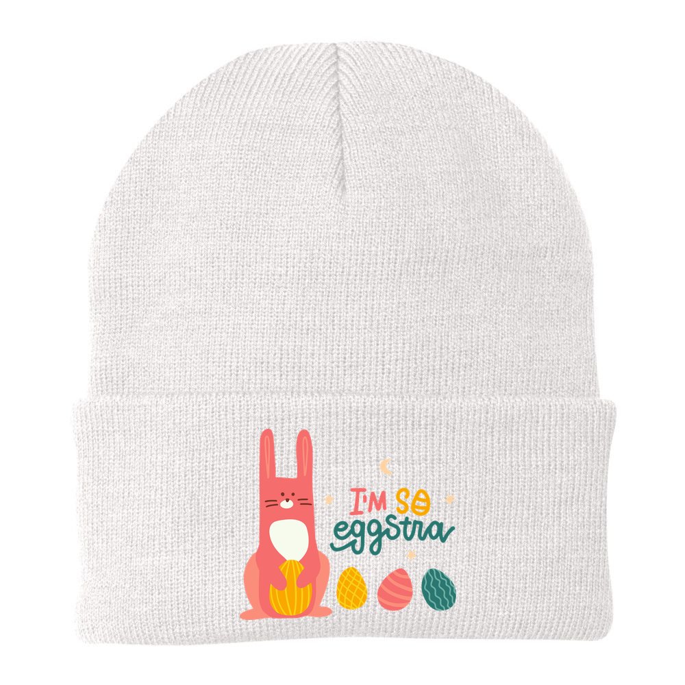 I'm So Eggstra Funny Extra Easter Holiday Beanie