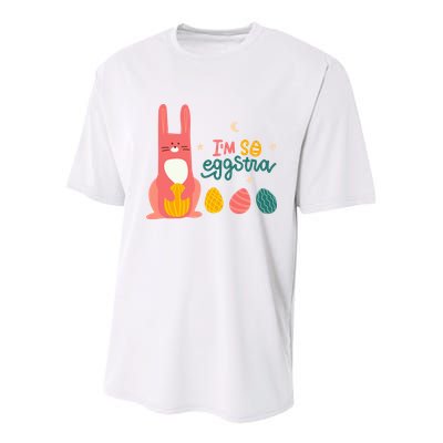 I'm So Eggstra Funny Extra Easter Holiday Youth Performance Sprint T-Shirt