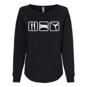 Ice Skater Eat Sleep Ice Skating Womens California Wash Sweatshirt