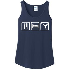 Ice Skater Eat Sleep Ice Skating Ladies Essential Tank