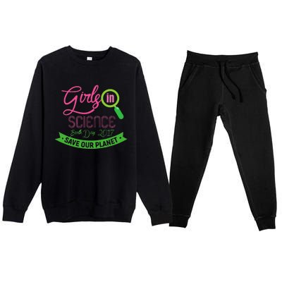 In Science Earth Day Premium Crewneck Sweatsuit Set