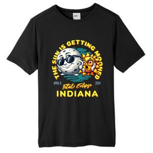 Indiana Solar Eclipse Apr 8 2024 Sun Is Getting Mooned Tall Fusion ChromaSoft Performance T-Shirt