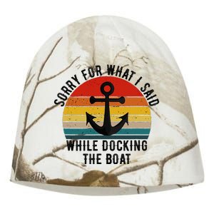 IM Sorry For What I Said When I Was Docking The Boat Kati - Camo Knit Beanie