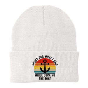 IM Sorry For What I Said When I Was Docking The Boat Knit Cap Winter Beanie