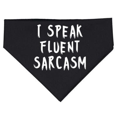 I SPEAK FLUENT SARCASM FUNNY USA-Made Doggie Bandana