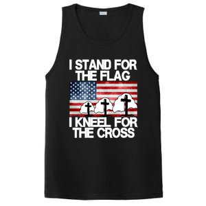 I Stand For The Flag I Kneel For The Cross Usa Patriotic Great Gift PosiCharge Competitor Tank