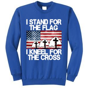 I Stand For The Flag I Kneel For The Cross Usa Patriotic Great Gift Sweatshirt