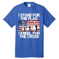 I Stand For The Flag I Kneel For The Cross Usa Patriotic Great Gift Tall T-Shirt