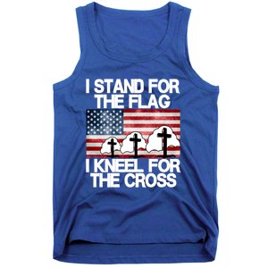 I Stand For The Flag I Kneel For The Cross Usa Patriotic Great Gift Tank Top