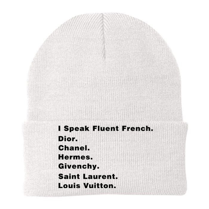 I Speak Fluent French Knit Cap Winter Beanie