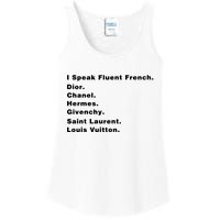 I Speak Fluent French Ladies Essential Tank