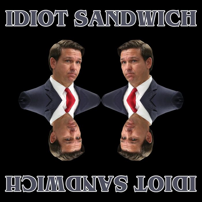 Idiot Sandwich Funny Ron DaSantis Politcal Drawstring Bag