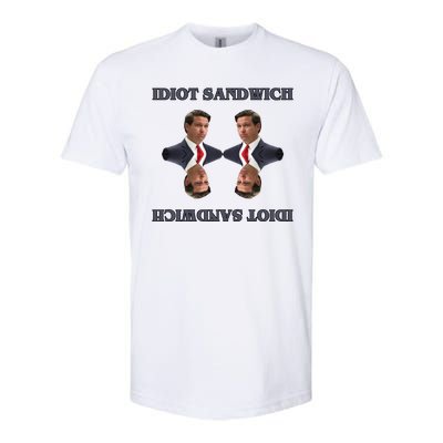 Idiot Sandwich Funny Ron DaSantis Politcal Softstyle CVC T-Shirt