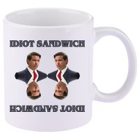 Idiot Sandwich Funny Ron DaSantis Politcal 11oz C Handle Ceramic Mug