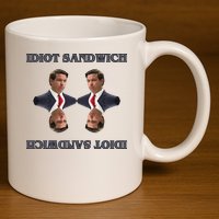 Idiot Sandwich Funny Ron DaSantis Politcal 11oz C Handle Ceramic Mug
