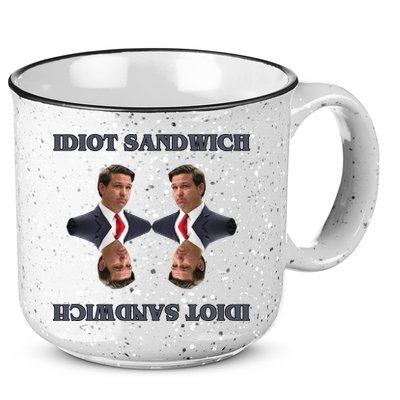 Idiot Sandwich Funny Ron DaSantis Politcal 15oz Campfire Ceramic Mug