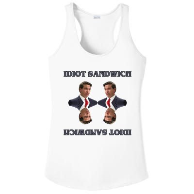 Idiot Sandwich Funny Ron DaSantis Politcal Ladies PosiCharge Competitor Racerback Tank