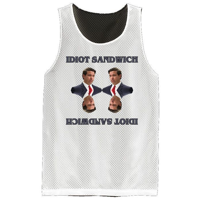 Idiot Sandwich Funny Ron DaSantis Politcal Mesh Reversible Basketball Jersey Tank