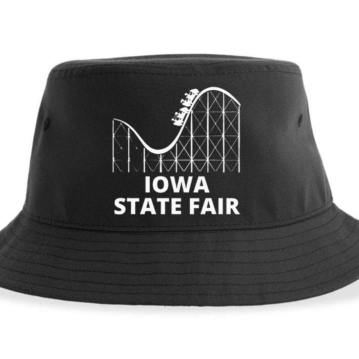 Iowa State Fair Roller Coaster County Fair Sustainable Bucket Hat