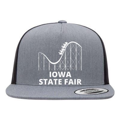 Iowa State Fair Roller Coaster County Fair Flat Bill Trucker Hat