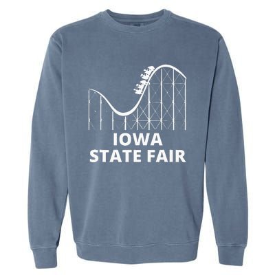 Iowa State Fair Roller Coaster County Fair Garment-Dyed Sweatshirt