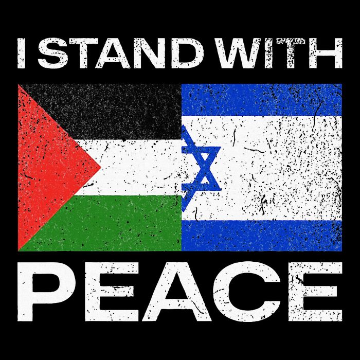 I Stand For Peace For Isreal And For Palestin Button