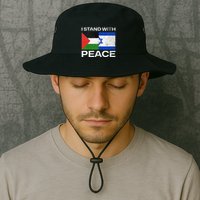 I Stand For Peace For Isreal And For Palestin Bucket Hat
