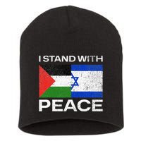 I Stand For Peace For Isreal And For Palestin Short Acrylic Beanie