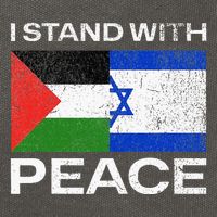 I Stand For Peace For Isreal And For Palestin Cotton Canvas Backpack