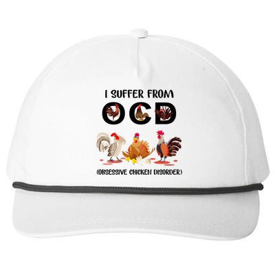 I Suffer From OCD Obsessive Chicken Disorder Snapback Five-Panel Rope Hat