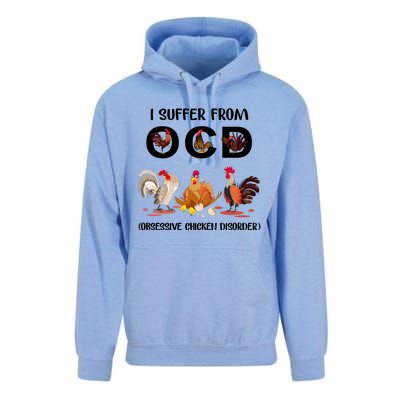 I Suffer From OCD Obsessive Chicken Disorder Unisex Surf Hoodie