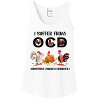 I Suffer From OCD Obsessive Chicken Disorder Ladies Essential Tank