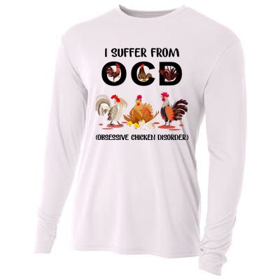 I Suffer From OCD Obsessive Chicken Disorder Cooling Performance Long Sleeve Crew