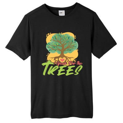 I Speak For The Trees Earth Day Love Gift Tall Fusion ChromaSoft Performance T-Shirt